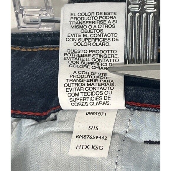 Tommy Hilfiger Women's Trouser Blue Denim Straight Leg Medium Wash Jeans size 14 - Picture 13 of 13